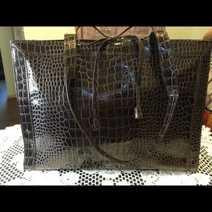 Liz Claiborne Crocodile Embossed Bag
